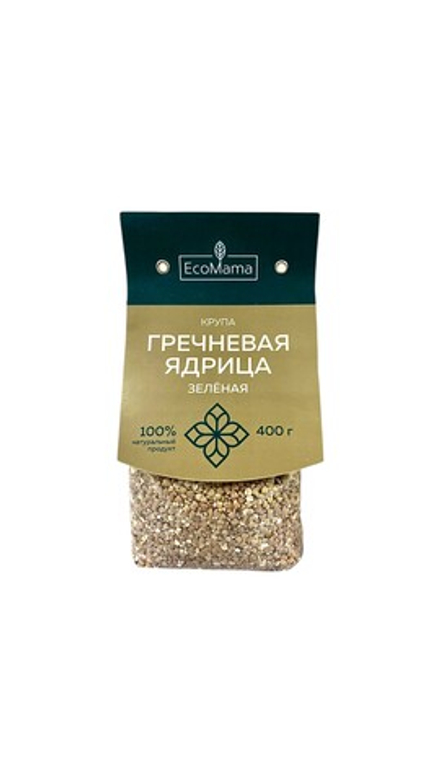 Экомама Гречка зеленая 400 гр