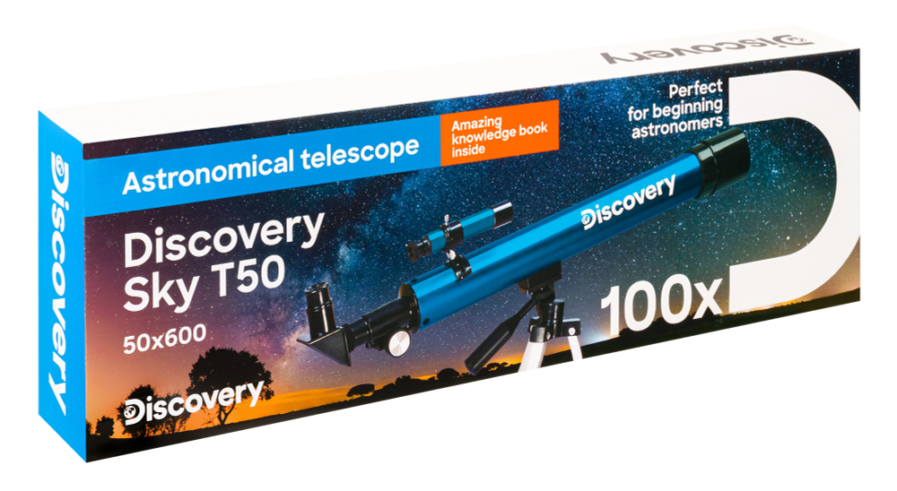 Телескоп Discovery Sky T50 с книгой