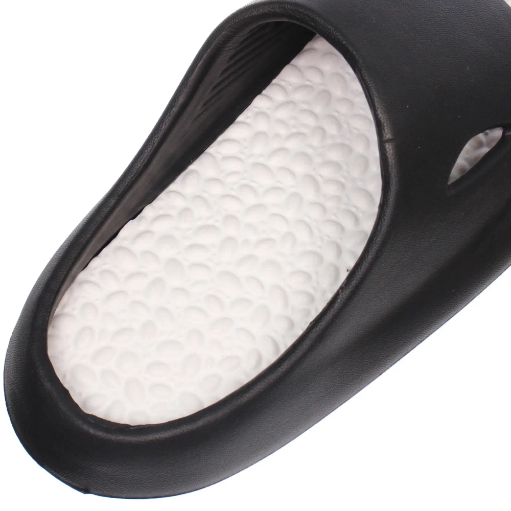 Шлепанцы женские «RELAX», цвет черный, белая стелька, р-р 38-39