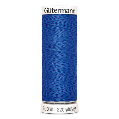 01 Нить Sew-All 100/200 м для всех материалов, 100% полиэстер Gutermann 748277 (959 голубой королевский)