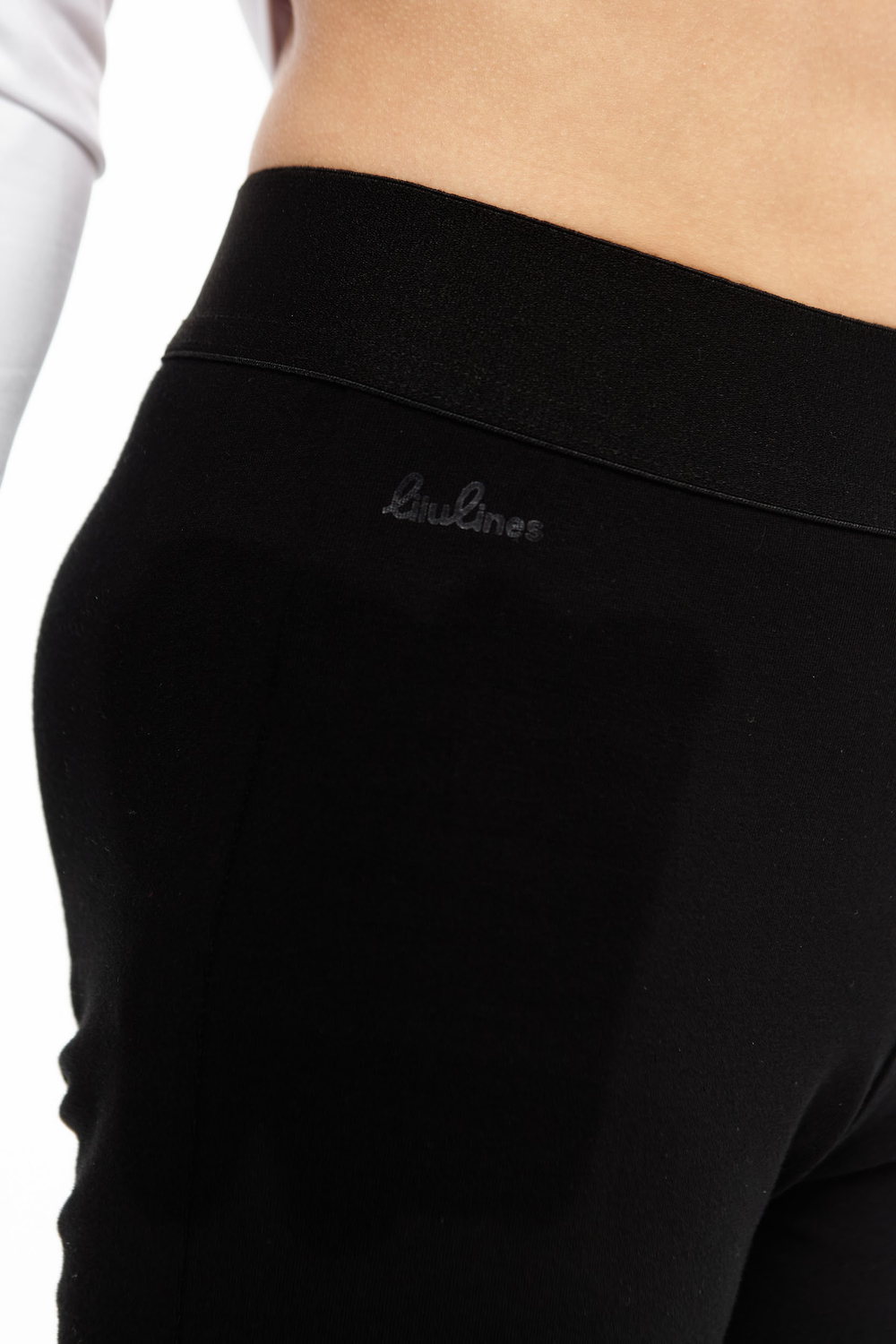 Леггинсы с усиленным коленом и резинкой под стопу Black