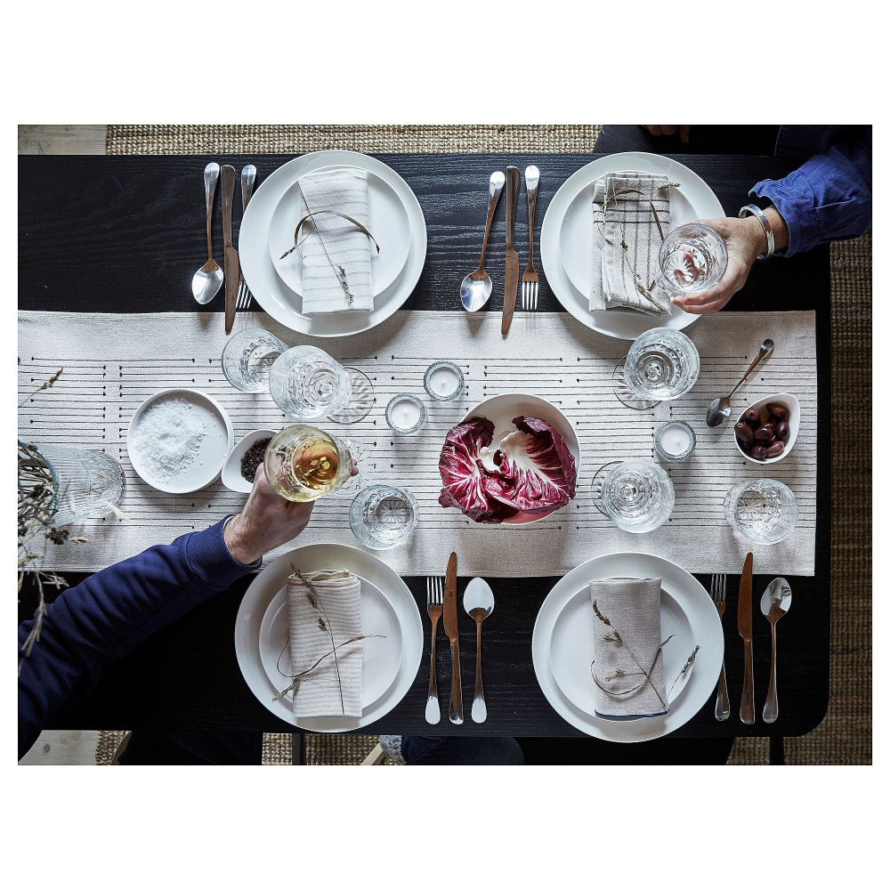 Дорожка на стол IKEA VARARV (ВОРДВАЛ), Бежевый, 35х150 см