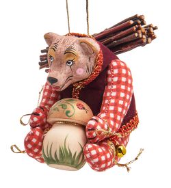 РусКукла RK-872/1 Кукла подвесная «Медвежонок-Лесовичок»