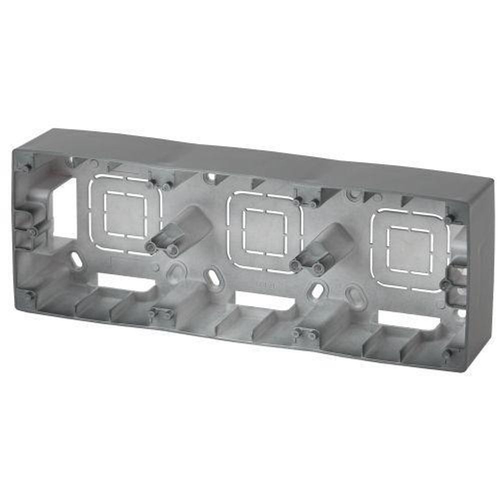 Коробка наклад. монтажа 3 поста Эра12 графит 12-6103-12 ЭРА Б0043186