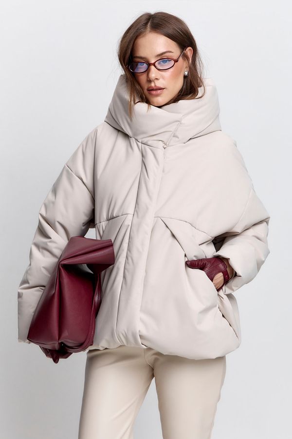 Куртка зимняя на утеплителе Isosoft бежевого цвета