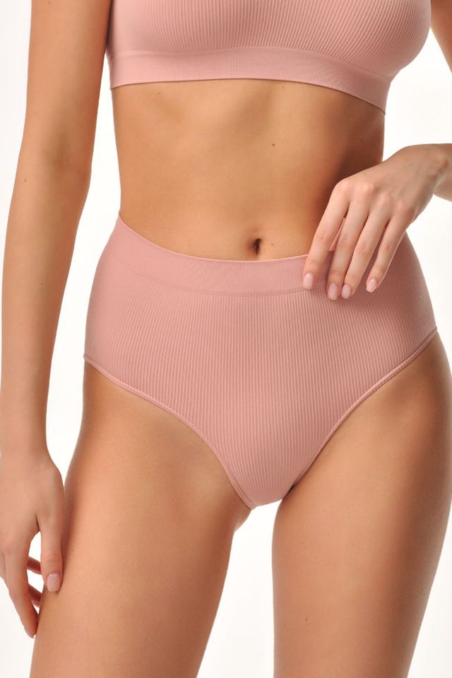 Трусы кюлоты розового цвета из мягкой эластичной микрофибры