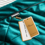 Велюровое покрывало в клетку с наволочками OVL045