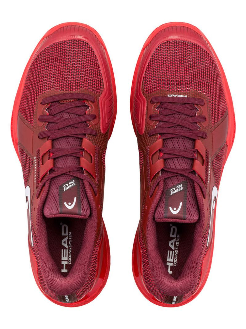 Мужские теннисные кроссовки Head Sprint Pro 4.0 - red/dark red