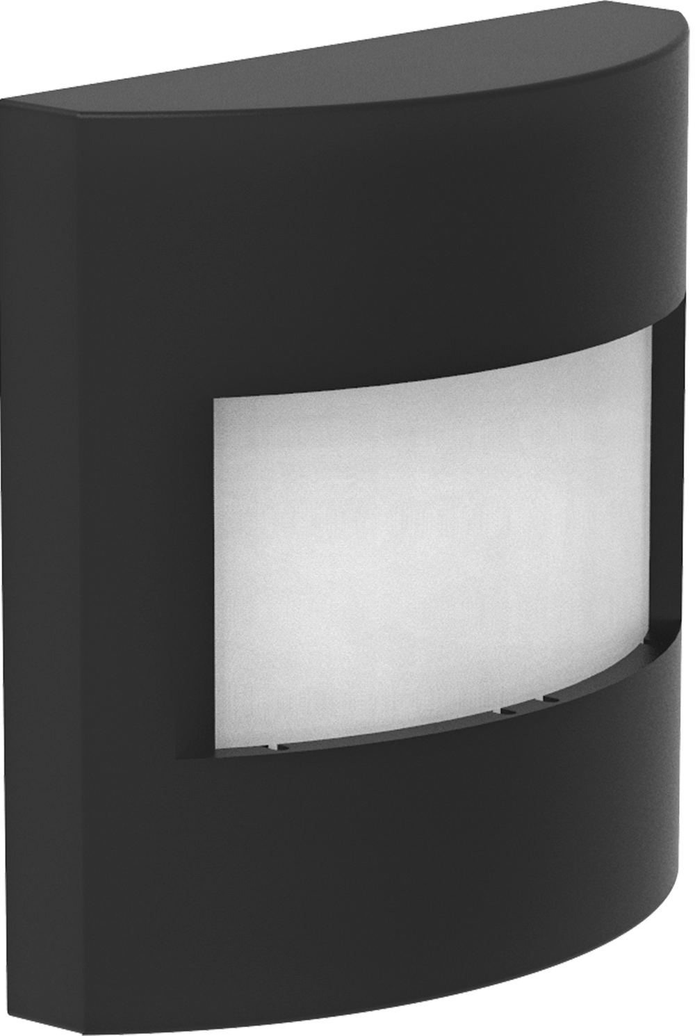 Датчик движения настенный ИК с линзой,  обзор 160º,  до 500Вт,  дальность до 12 метров,  3-х проводный,  встраиваемый монтаж,  IP20,  с накладкой 55х55мм черного цвета,  без рамки,  серия DS,  Donel