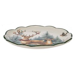 GAEM Тарелка "Олени", L24 W24 H1,5 см