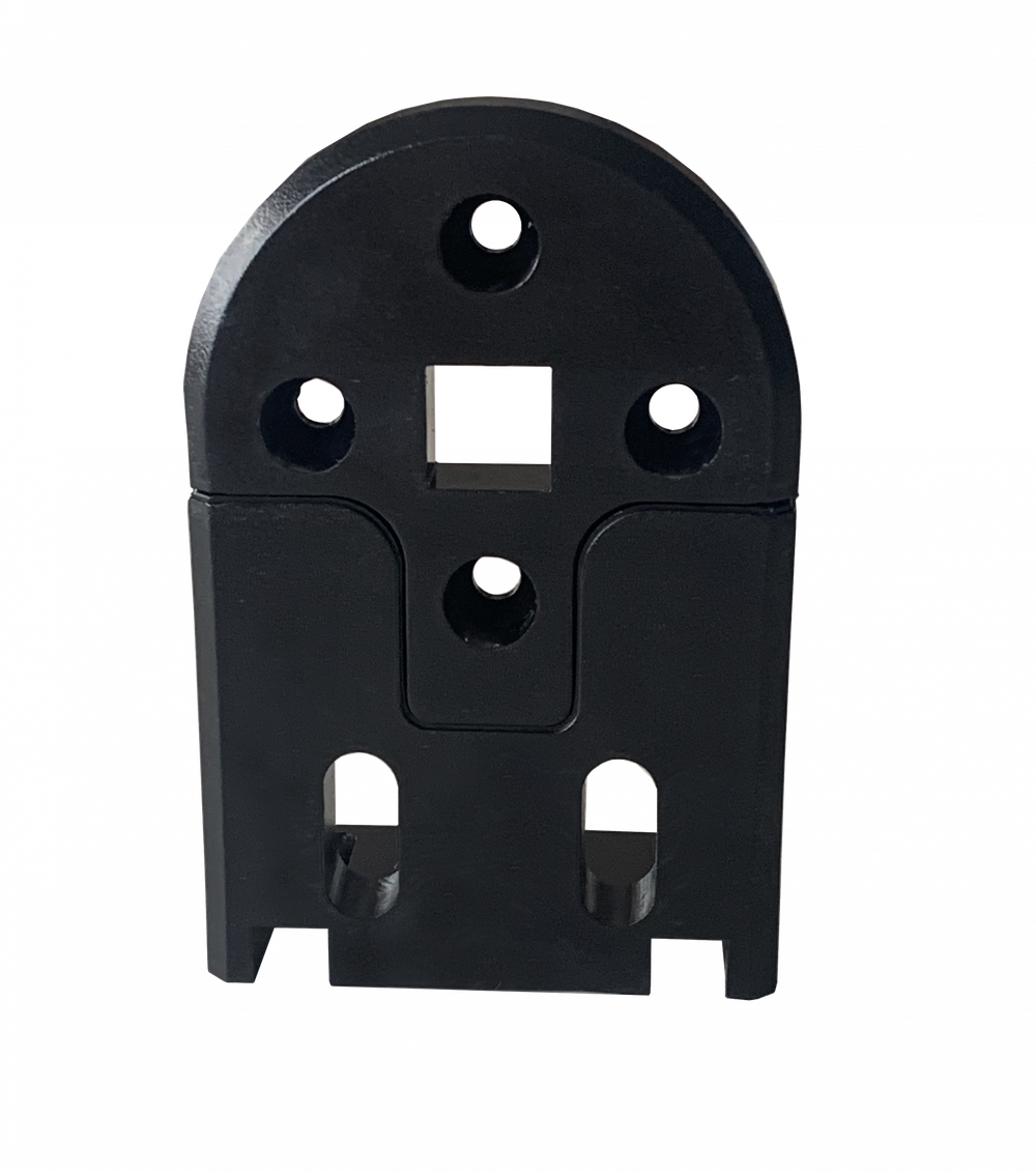 Крепление пластик для АМ35, квадратное отверстие, чёрное