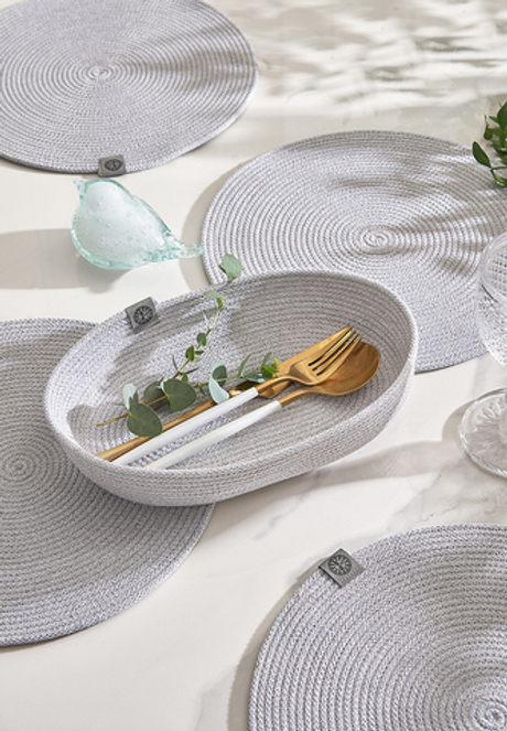 Декоративная корзиночка Luxberry Boho серый