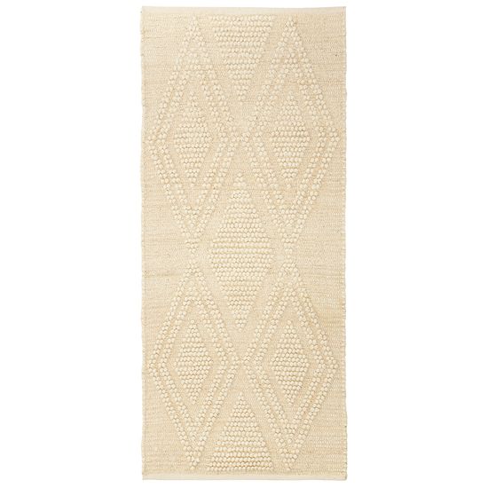 Ковер из шерсти и переработанного хлопка shillong из коллекции ethnic, 70x160см