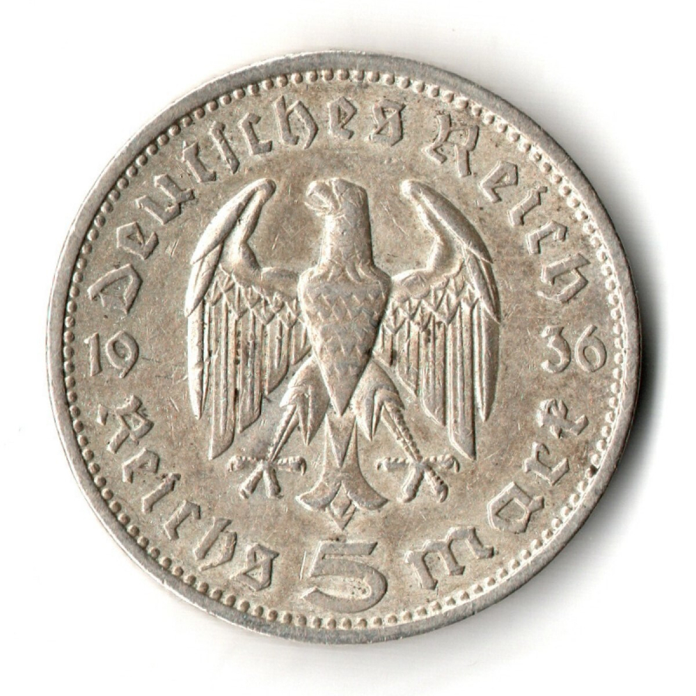 5 марок 1936 год (A) Германия