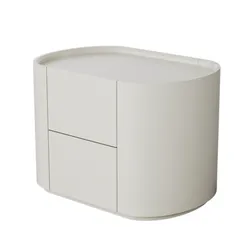 Тумба прикроватная Lagom 2 ящика ширина 60 см (молочный)