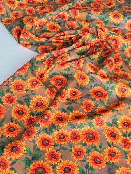 СОЛНЕЧНЫЕ ХРИЗАНТЕМЫ, 100% ХЛОПОК 5