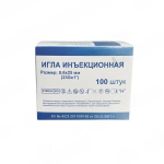 Игла инъекционная 23G (0,60х25), уп.100 шт. Китай