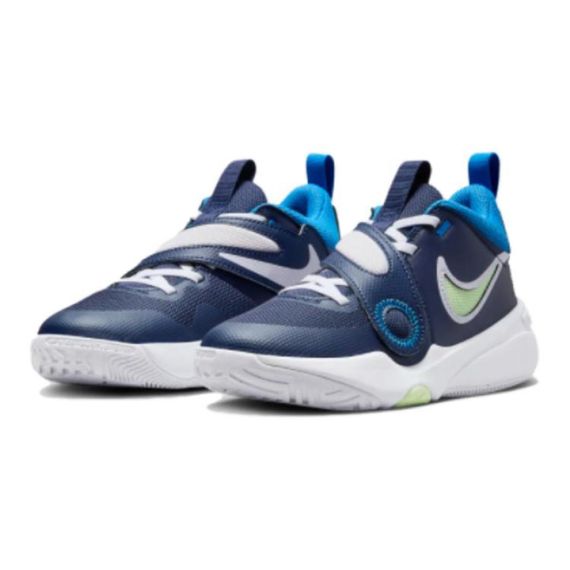 NIKE Team Hustle D 11 Детские баскетбольные кроссовки Низкие Синий Унисекс