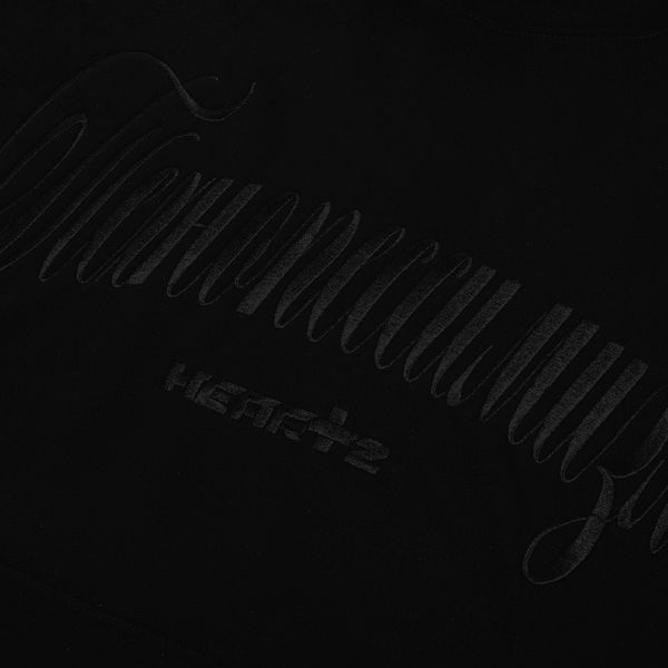 Худи Технопессимизм Heavycotton Embroided Blackout черный - фото 3