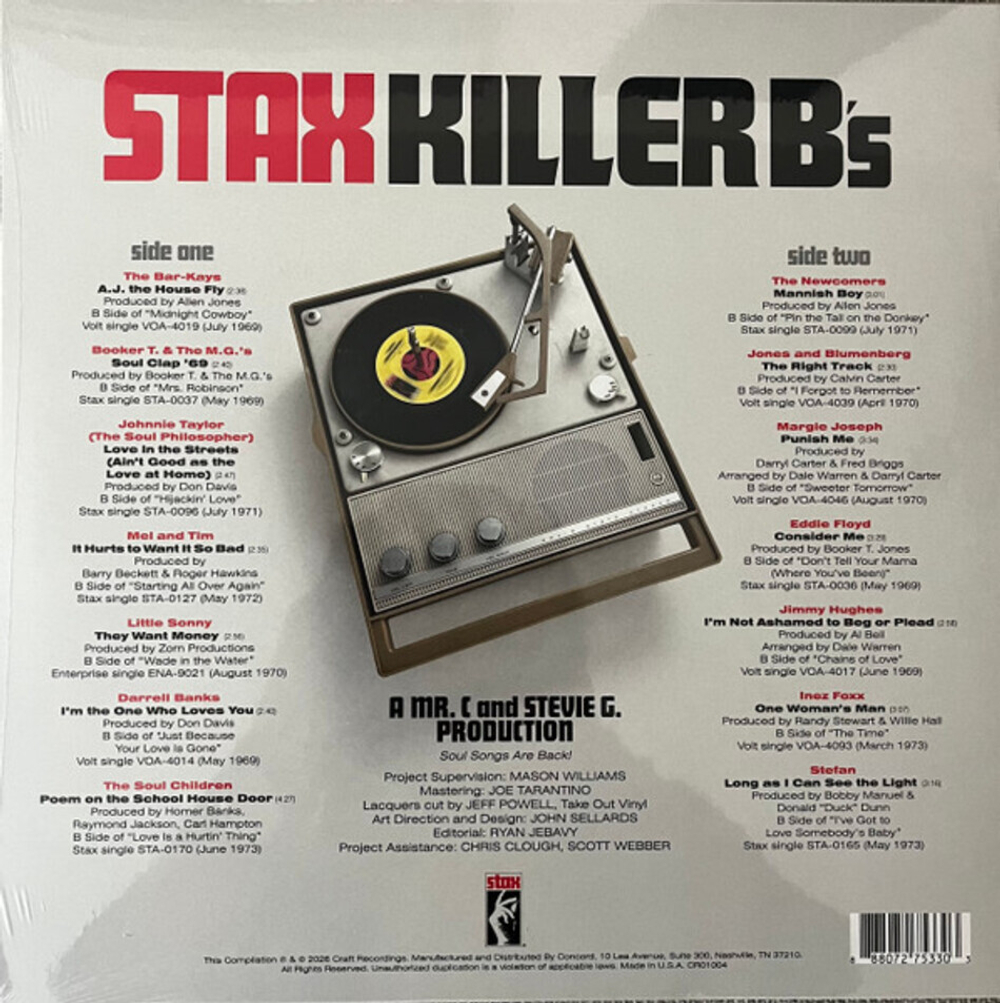 Сборник / Stax Killer B's (Limited Edition)(Coloured Vinyl)(LP)