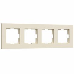 Рамка Werkel Slab 4-постовая айвори матовый 38418