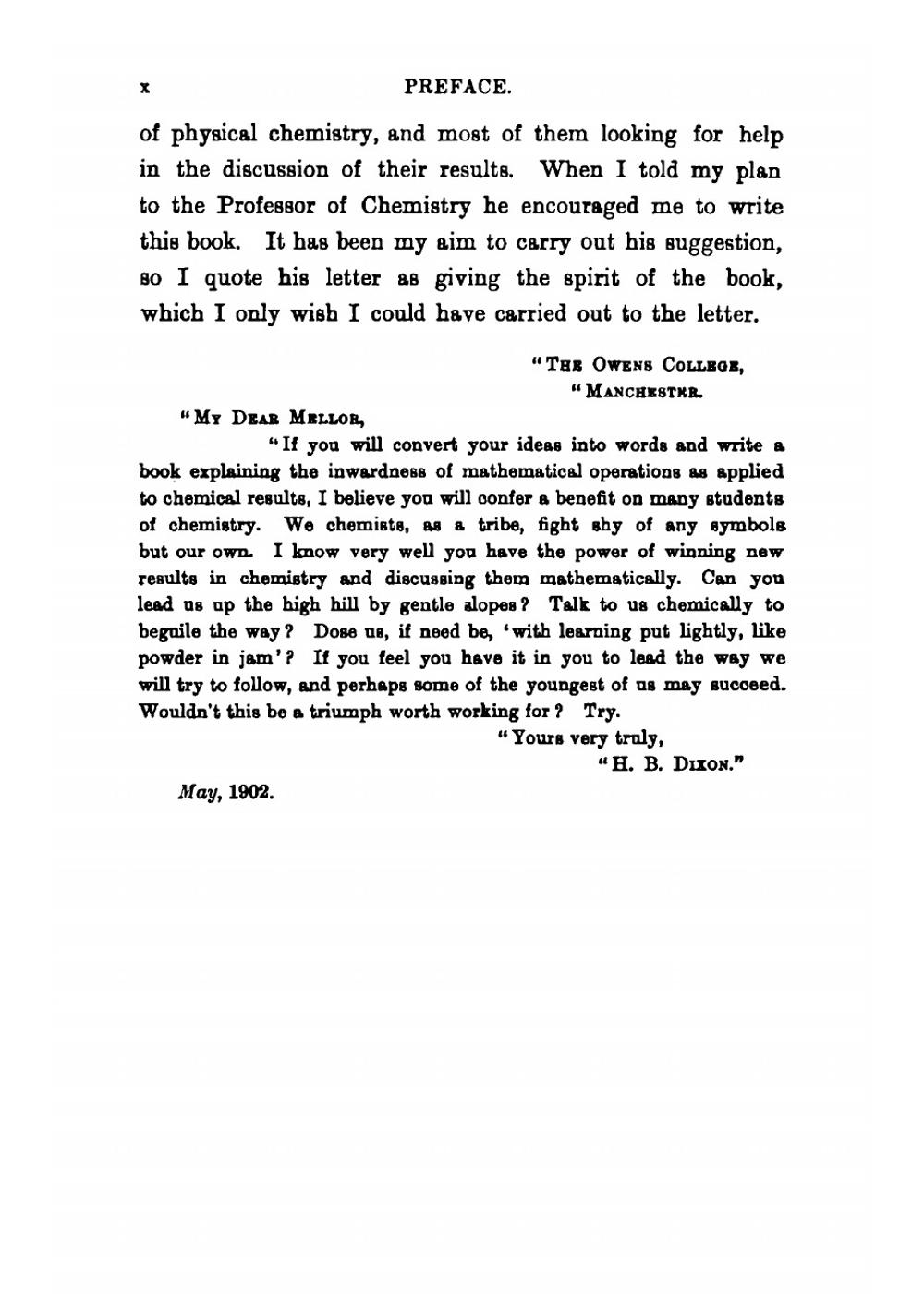 Higher mathematics for students of chemistry and physics with special reference to practical work. Second Edition | Joseph William Mellor