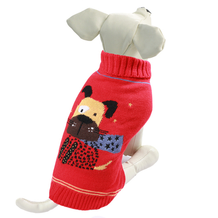 Свитер Triol "Собачка" XS красный 20 см