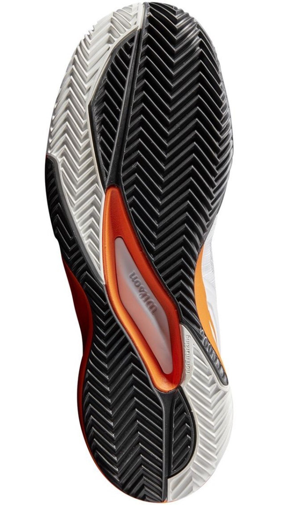 Женские Кроссовки теннисные Wilson Rush Pro 3.5 Paris W - white/orange tiger/black