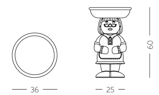 Столик пластиковый сервировочный Amanda Standard