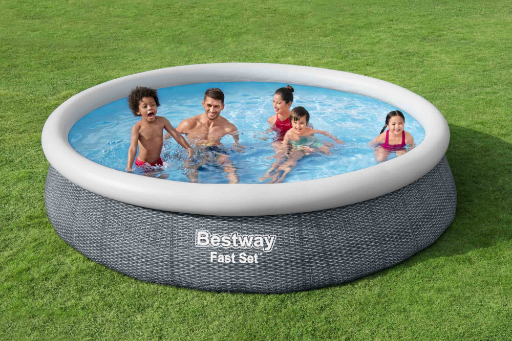 Бассейн надувной Bestway Fast Set Pools "Ротанг" 366х76 см (57443 BW)