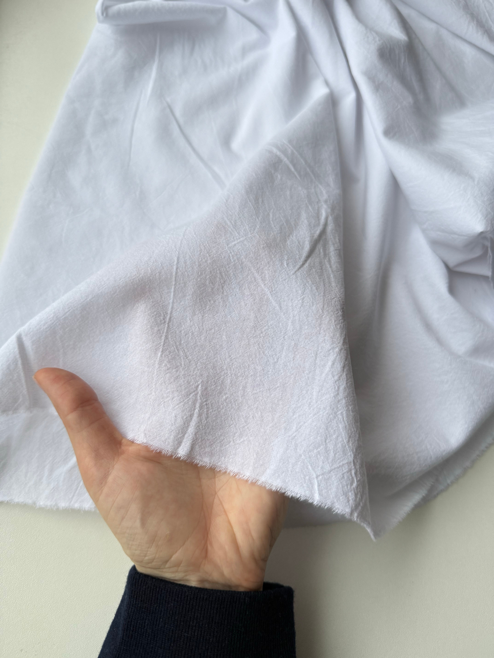 Вареный хлопок 250см. Белый