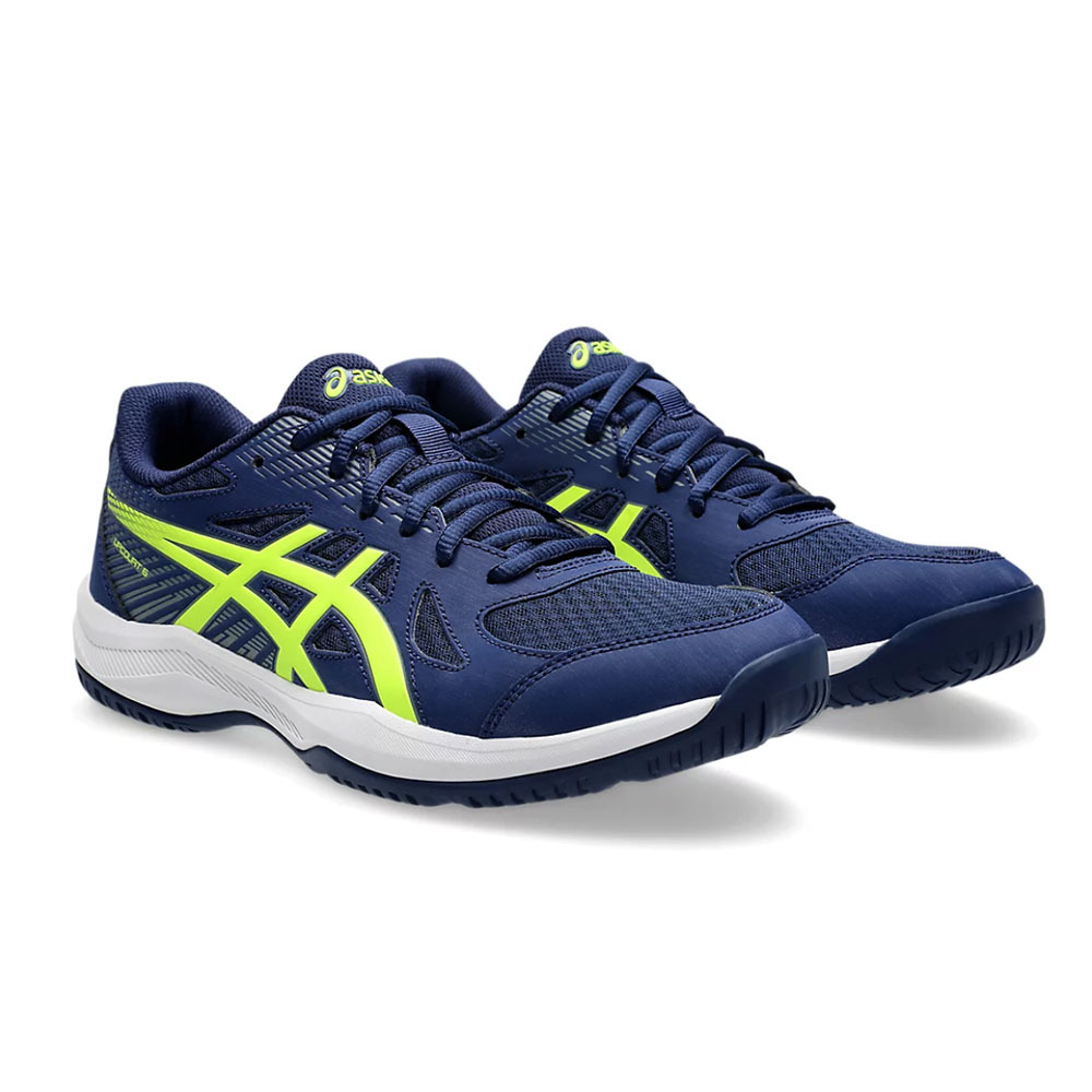 Кроссовки волейбольные мужские ASICS Upcourt 6 1071A104 400, р.7.5(рос.39), сине-зеленый