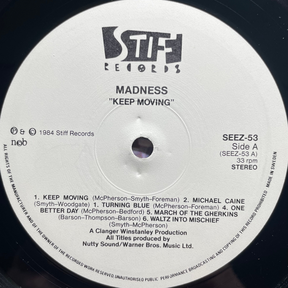 Madness ‎– Keep Moving (Швеция 1984г.)