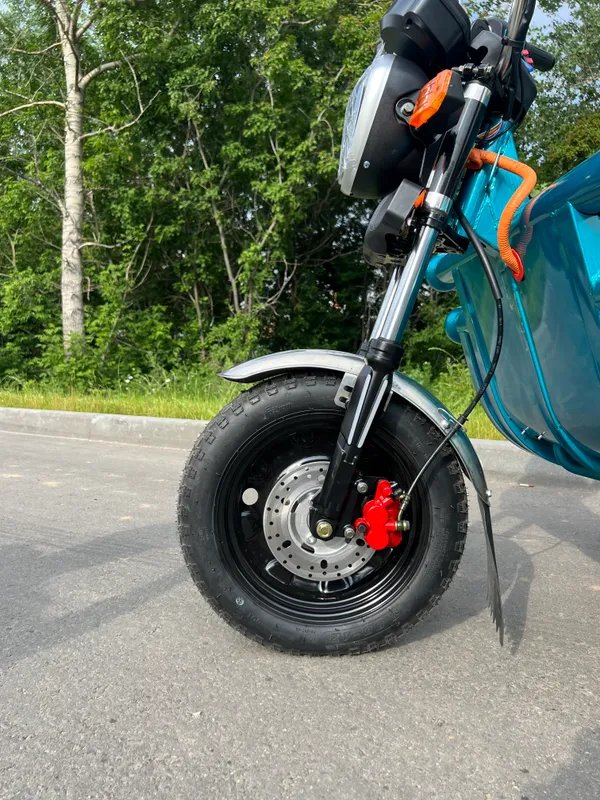 Грузовой электрический трицикл IKINGI CARGO C06 1500W (60V/45Ah) - Бирюзовый фото №19