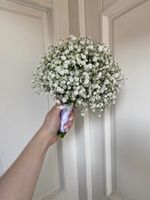 Свадебный букет из гипсофилы