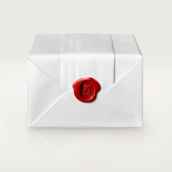 Подвеска Cartier Trinity в белом золоте с керамикой и бриллиантами