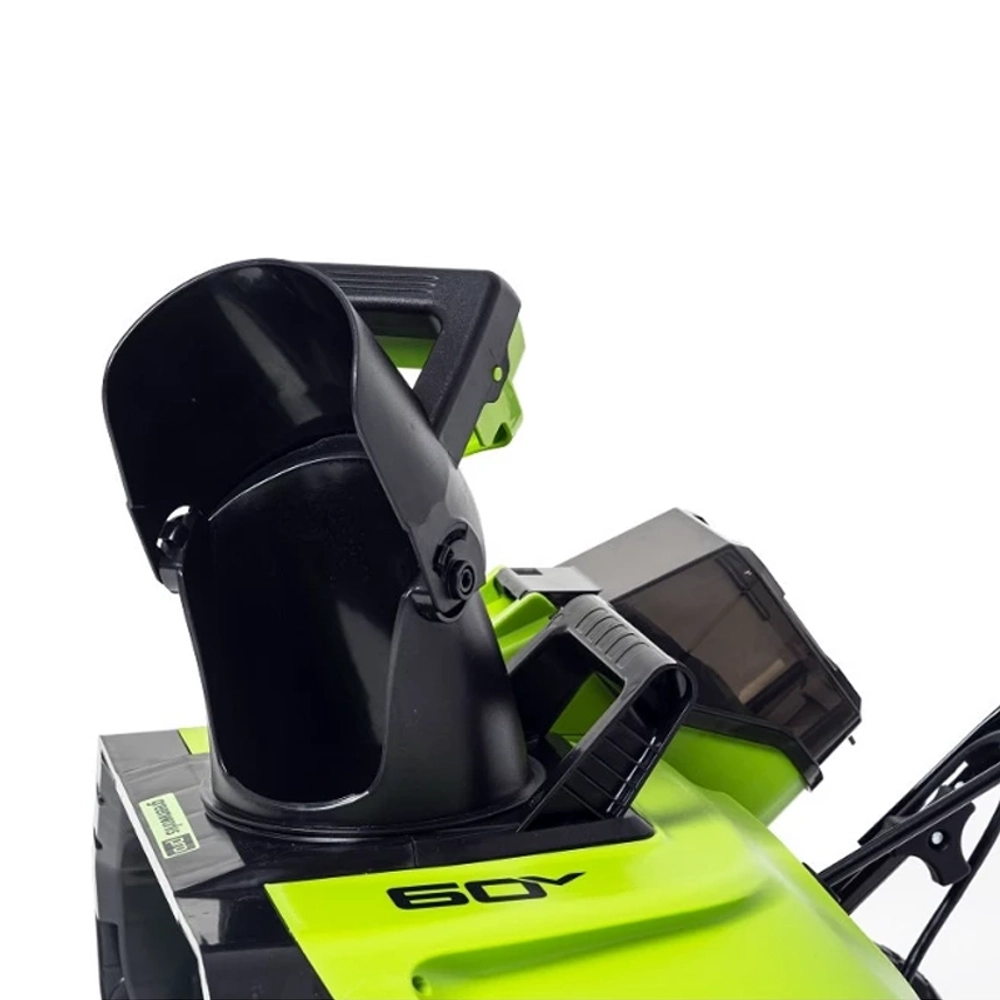 Greenworks GD60PSTK5 60В аккумуляторный снегоуборщик (1 x 5 Ач, ЗУ) ковш 51 см, выброс 6 м 2602907UG