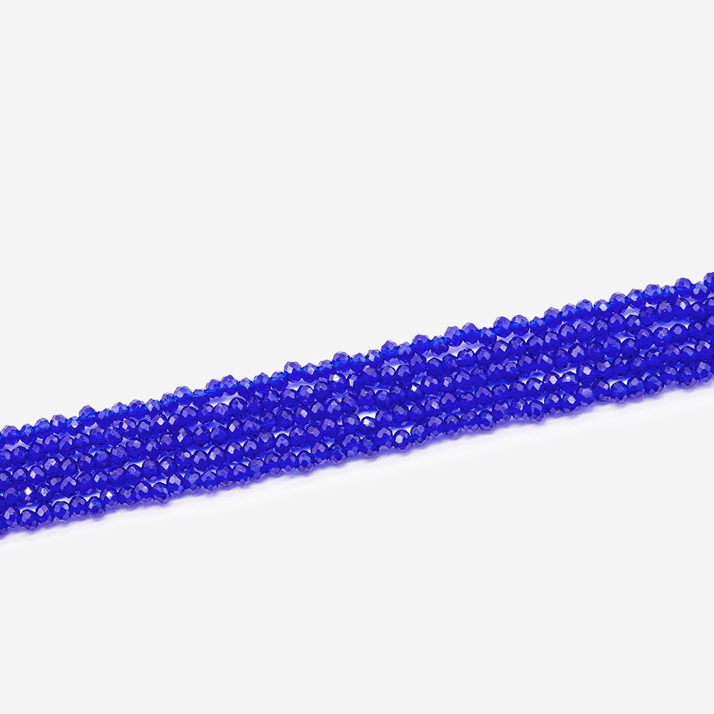 Хрустальные бусины, оттенок "Синий", 3*2мм, рондель