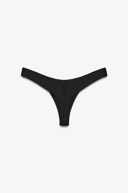 ZARA ПЛАВКИ БИКИНИ ТАНГА, ЧЕРНЫЙ
