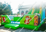 Коммерческий надувной батут-горка "Райский лес"