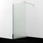 Душевое ограждение WasserKRAFT Rur 30W40-FL 120 стекло рифленое/профиль серебристый