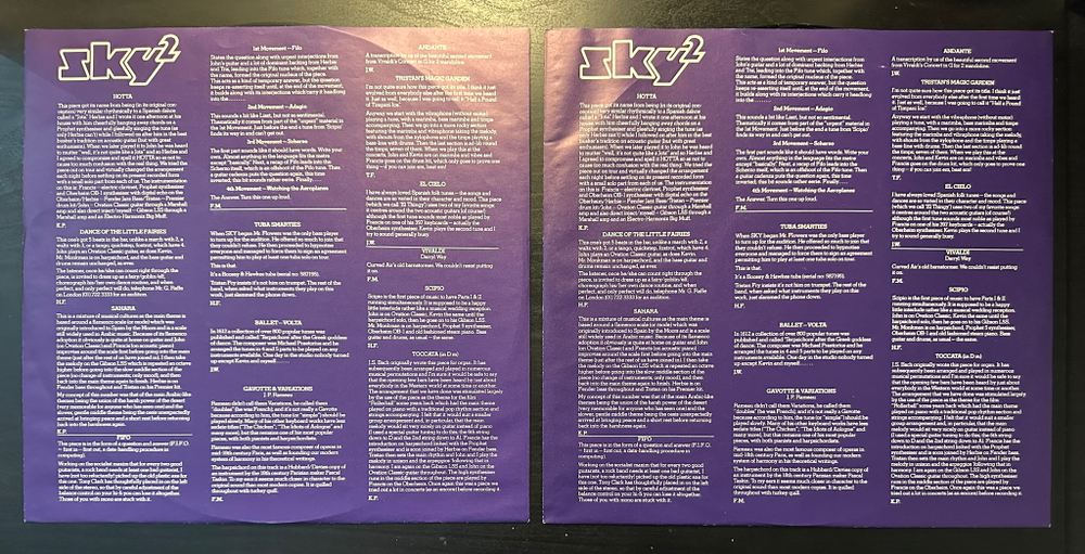 Sky- Sky 2 2LP (Германия 1980г.)