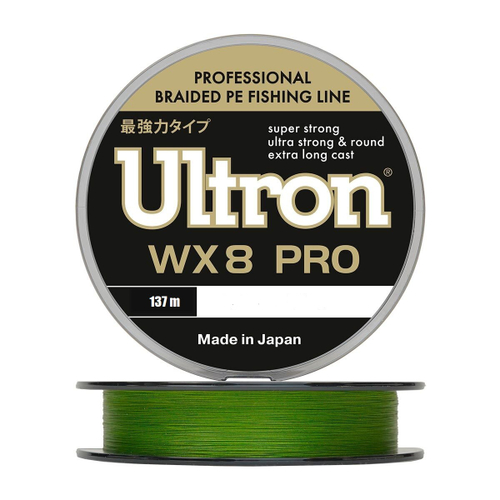 Шнур ULTRON WX 8 PRO 0,30 мм., 28,0 кг, 137 м, хаки