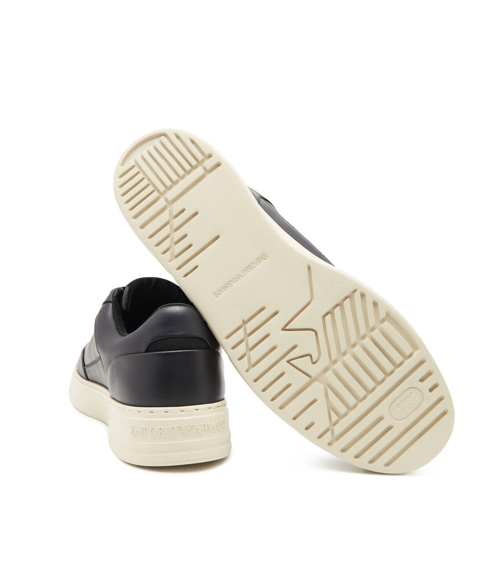 Кожаные кроссовки Emporio Armani - черный(X4X645 XN013)