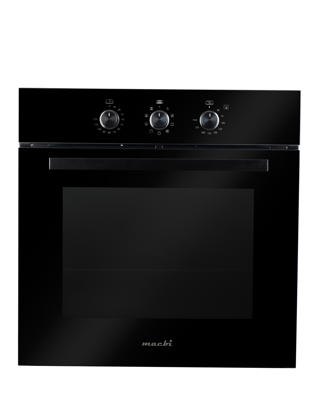 Духовой шкаф электрический встраиваемый MBO 6709-01 (BLACK) черное стекло, 70л, 9 режимов, до 250 Со (MACBI)