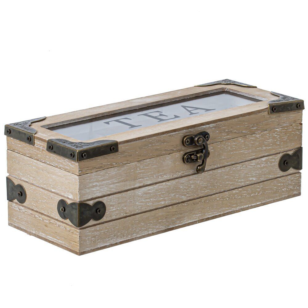 GAEM Шкатулка для чайных пакетиков, L24 W10 H8,5 см