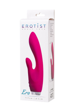 Вибратор с клиторальным стимулятором Erotist "Era" (Цвет: розовый)