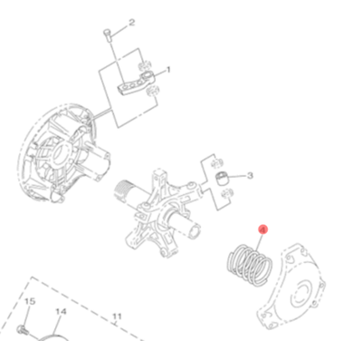 Пружина для снегоходов Yamaha 90501550A300