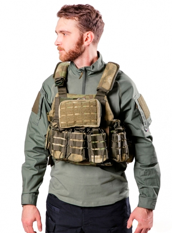 Жилет тактический Assault molle Flecktarn green