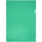 Папка-уголок А4 150мкм, пластик, прозрач. зеленая (Стамм)